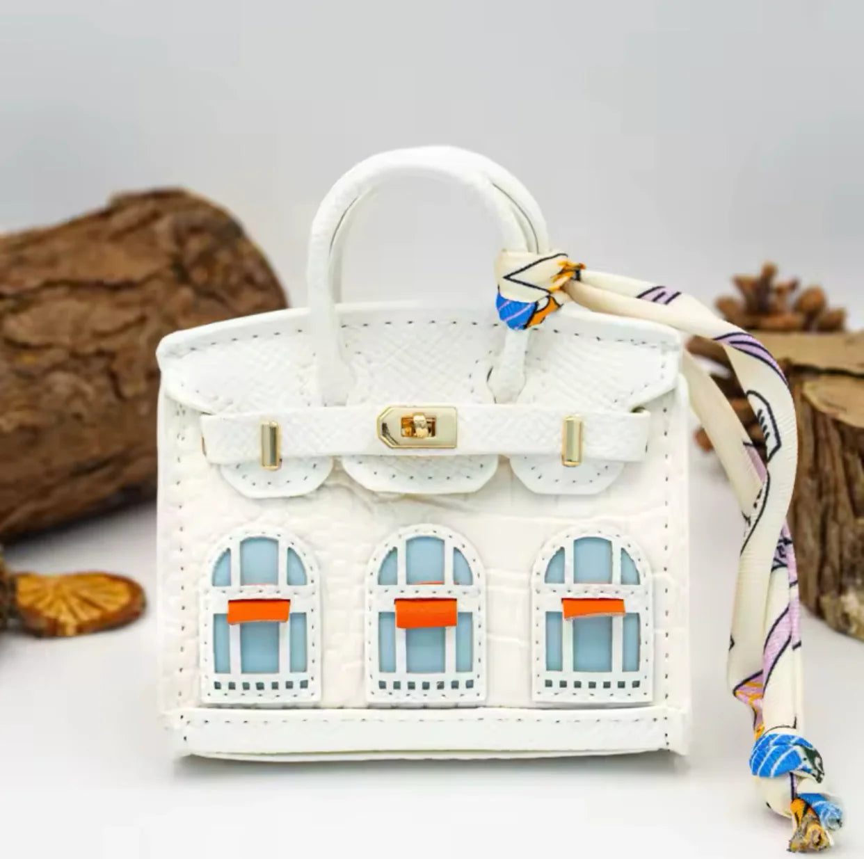 Mini Luxus Tasche - Schneebedeckter Himmel